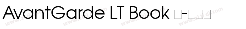 AvantGarde LT Book 中字体转换